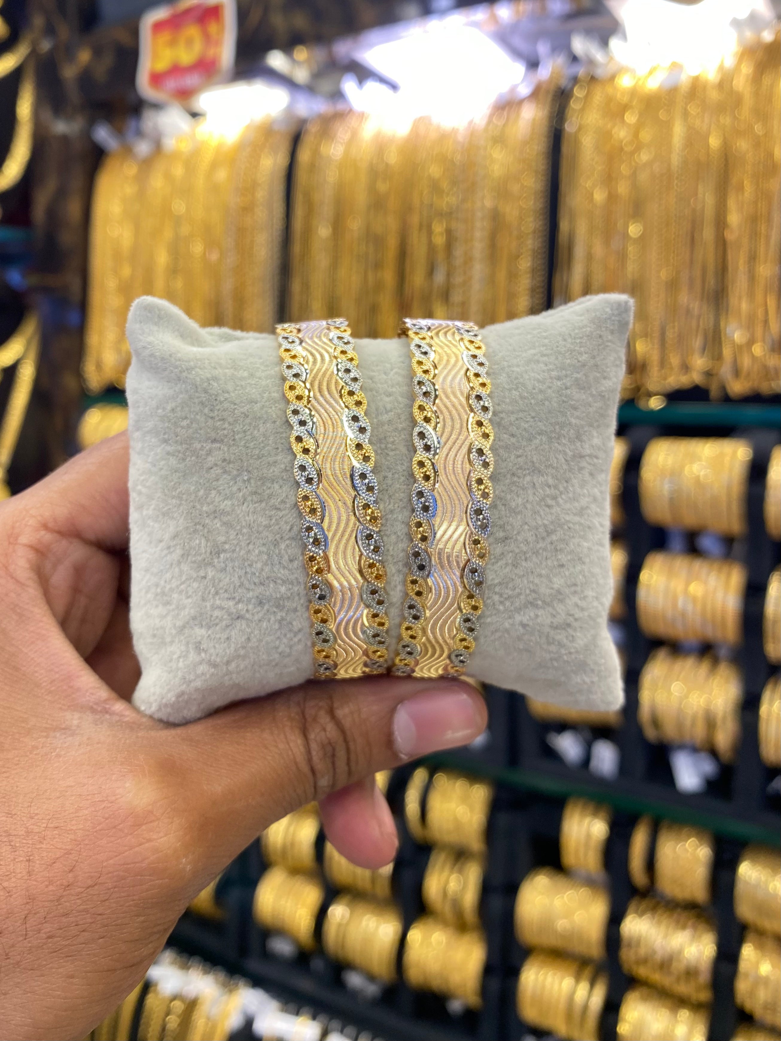 Arabic style bangle 2pcs