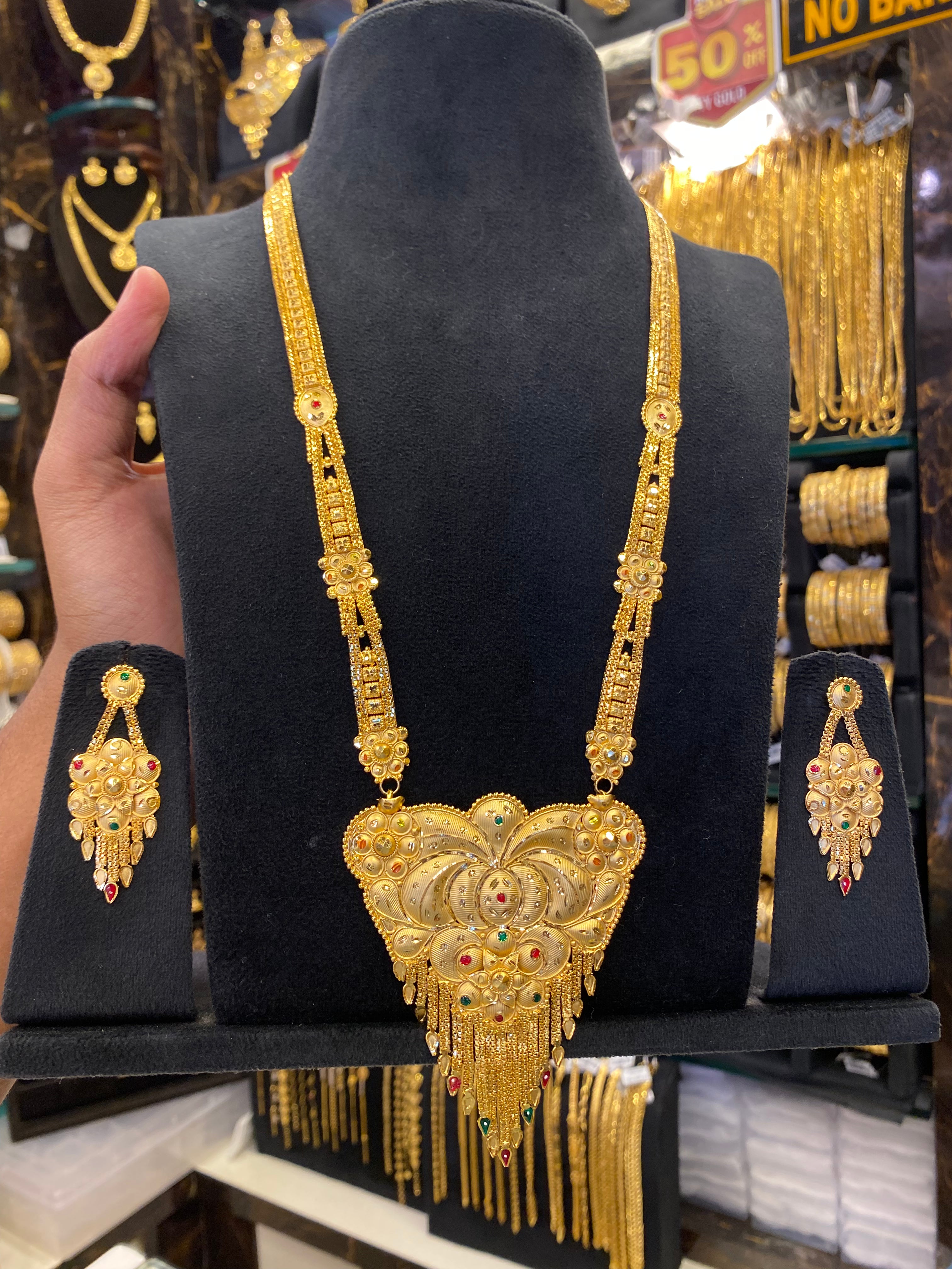Indian Style Long Set - Gold Plated