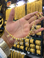 Cz Neck Set Full White - Gold Plated