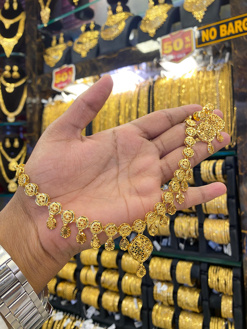 Turkish style neck set - Gold plated