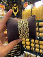 Arabic Style Bangle 6Pcs Sleek - Rodhium Plated - FAA FASHION