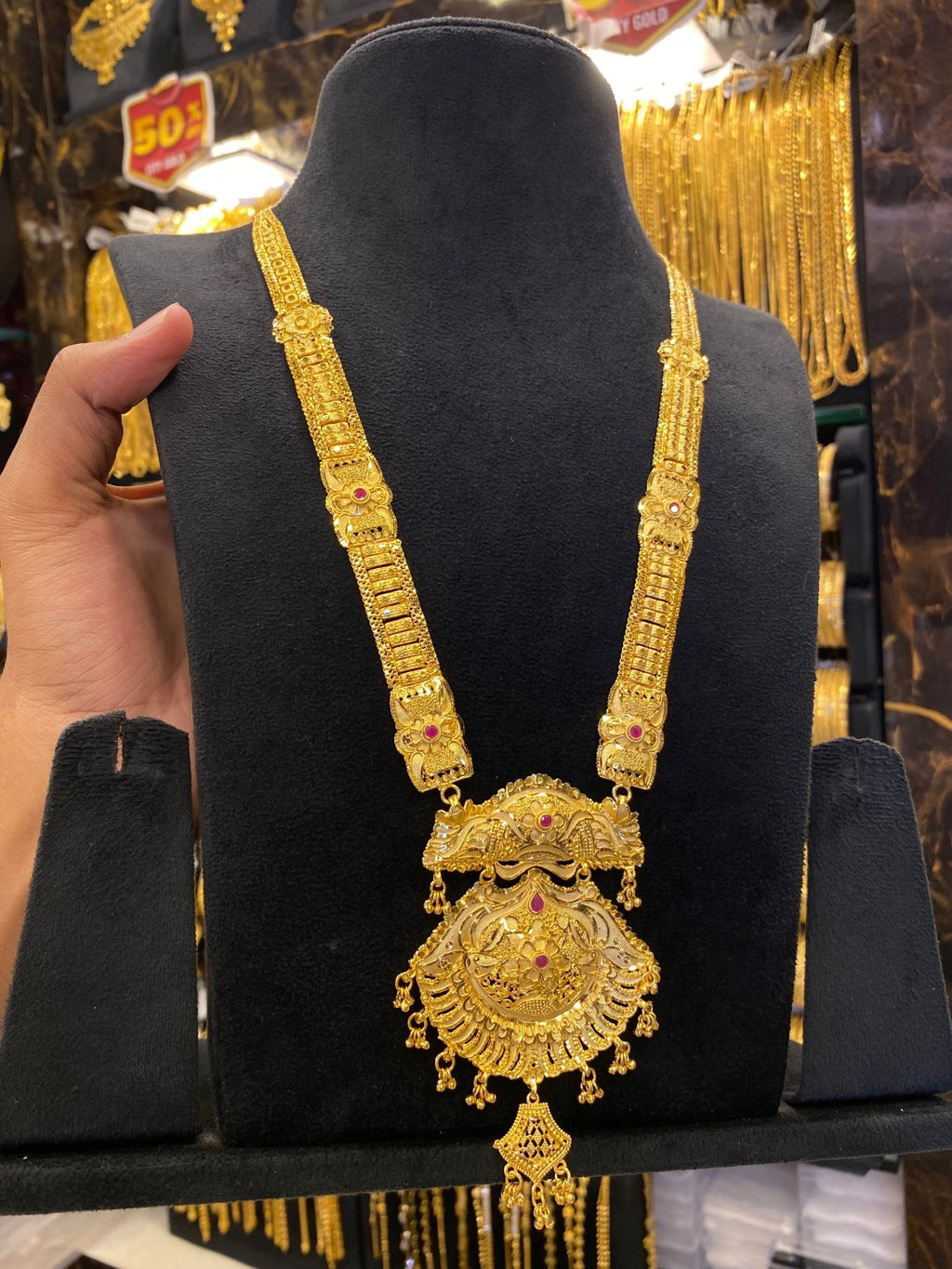 Calcutta Style Long Set - Gold Plated - FAA FASHION