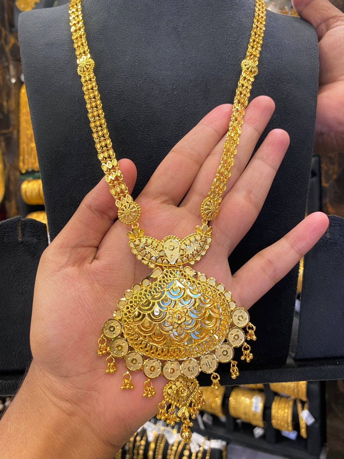 Calcutta Style Long Set - Gold Plated - FAA FASHION