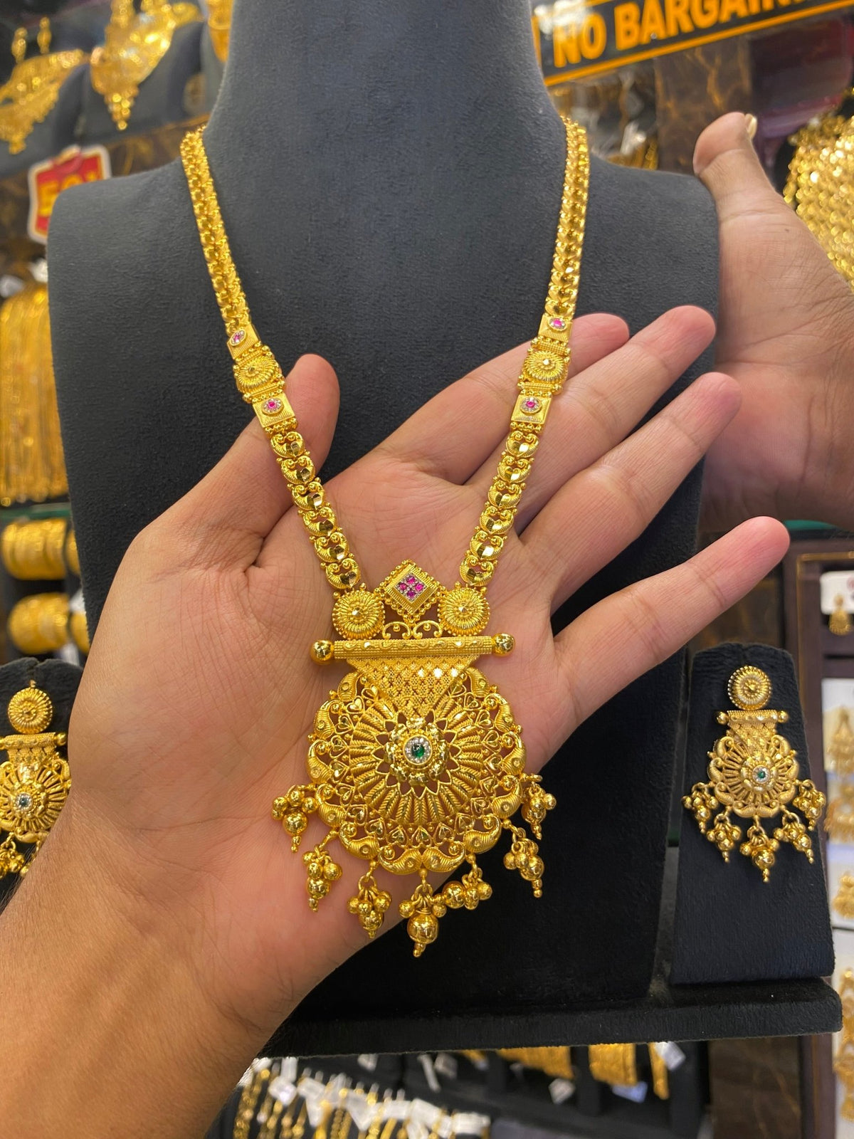 Calcutta Style Long Set - Gold Plated - FAA FASHION