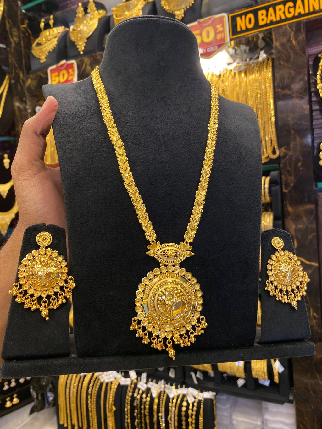 Calcutta Style Long Set - Gold Plated - FAA FASHION