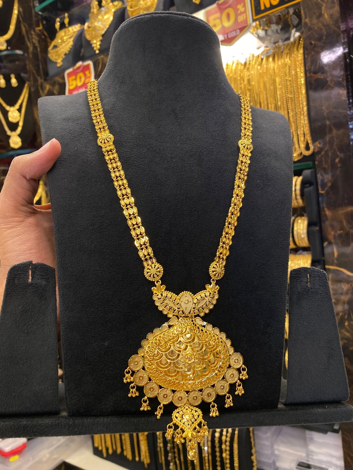 Calcutta Style Long Set - Gold Plated - FAA FASHION