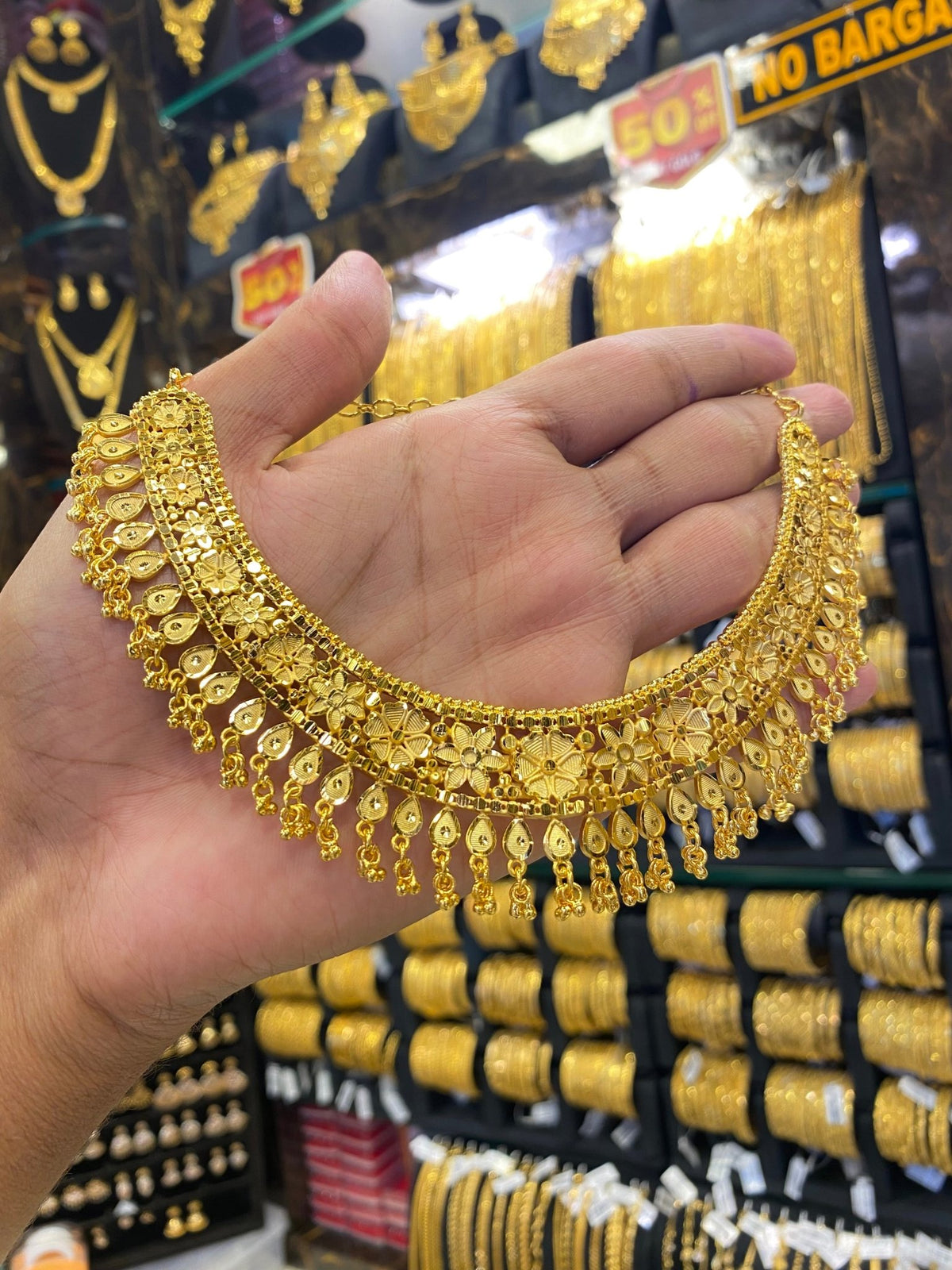 Calcutta Style Neck Set - Gold Plated - FAA FASHION