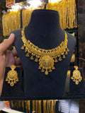 Calcutta Style Neck Set - Gold Plated - FAA FASHION