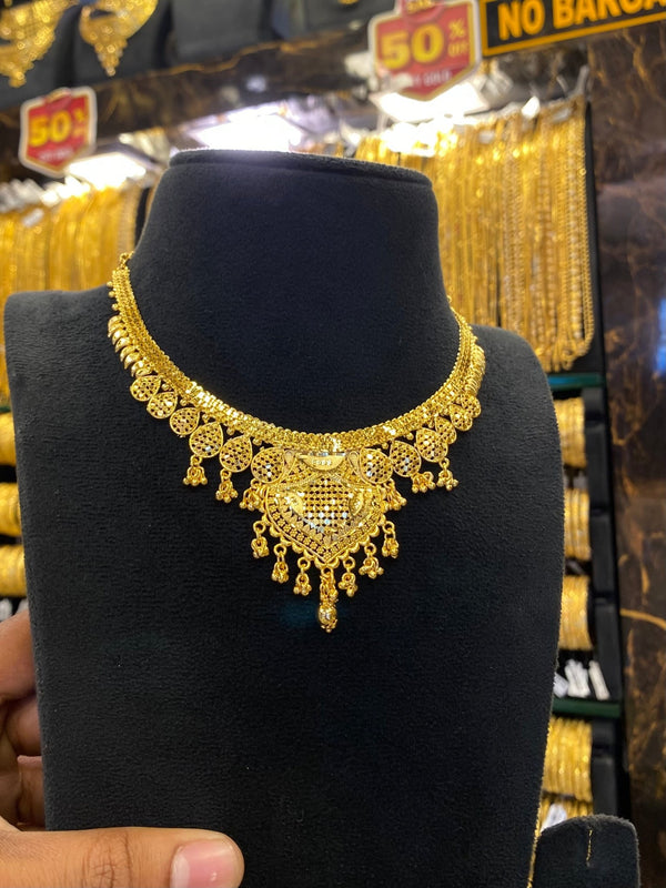 Calcutta Style Neck Set - Gold Plated - FAA FASHION