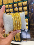 Gold plated Bangles set of 4 - FAA FASHION