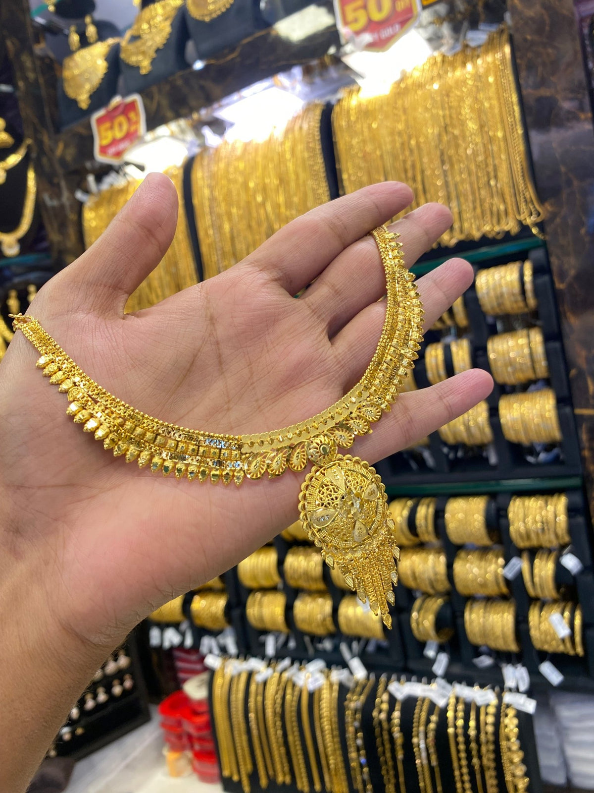Gold plated neck set - FAA FASHION