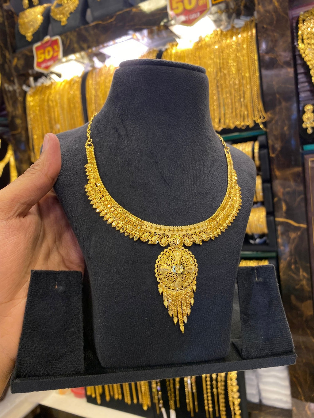 Gold plated neck set - FAA FASHION