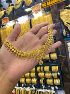 Gold plated neck set - Drops design - FAA FASHION