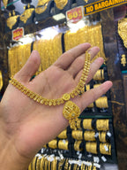 Gold plated neck set - premium finish - FAA FASHION