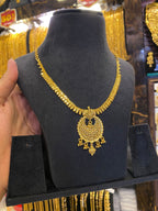 Gold plated neck set - Traditional style - FAA FASHION