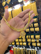 Gold plated neck set - Tri colour - FAA FASHION