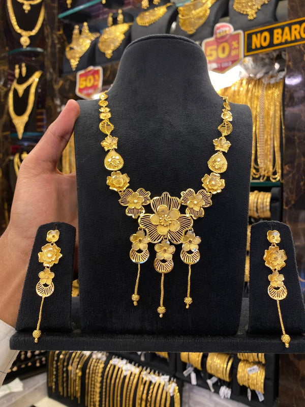 Gold Plated Turkish Style Middle Set - FAA FASHION