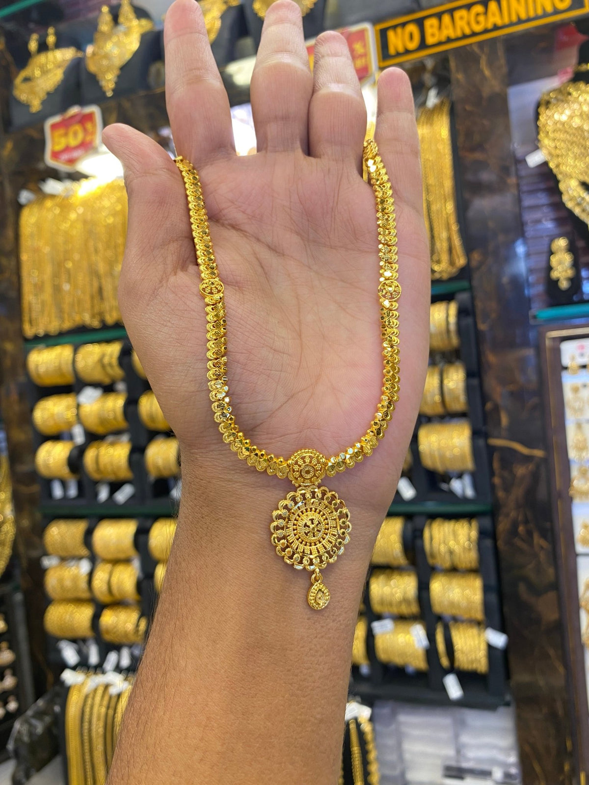 Indian Style Middle/Short Set - Gold Plated - FAA FASHION