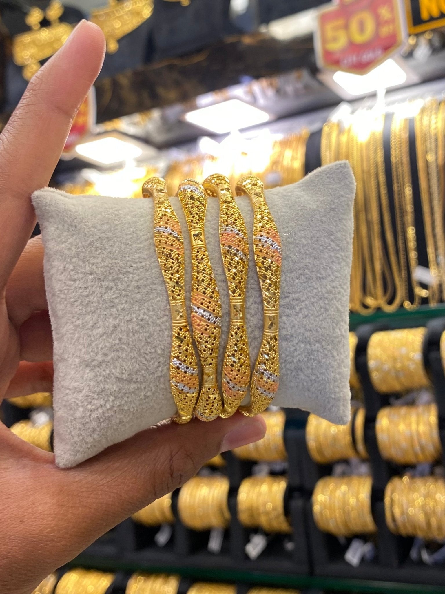 Turkish Style Bangle 4Pcs - FAA FASHION