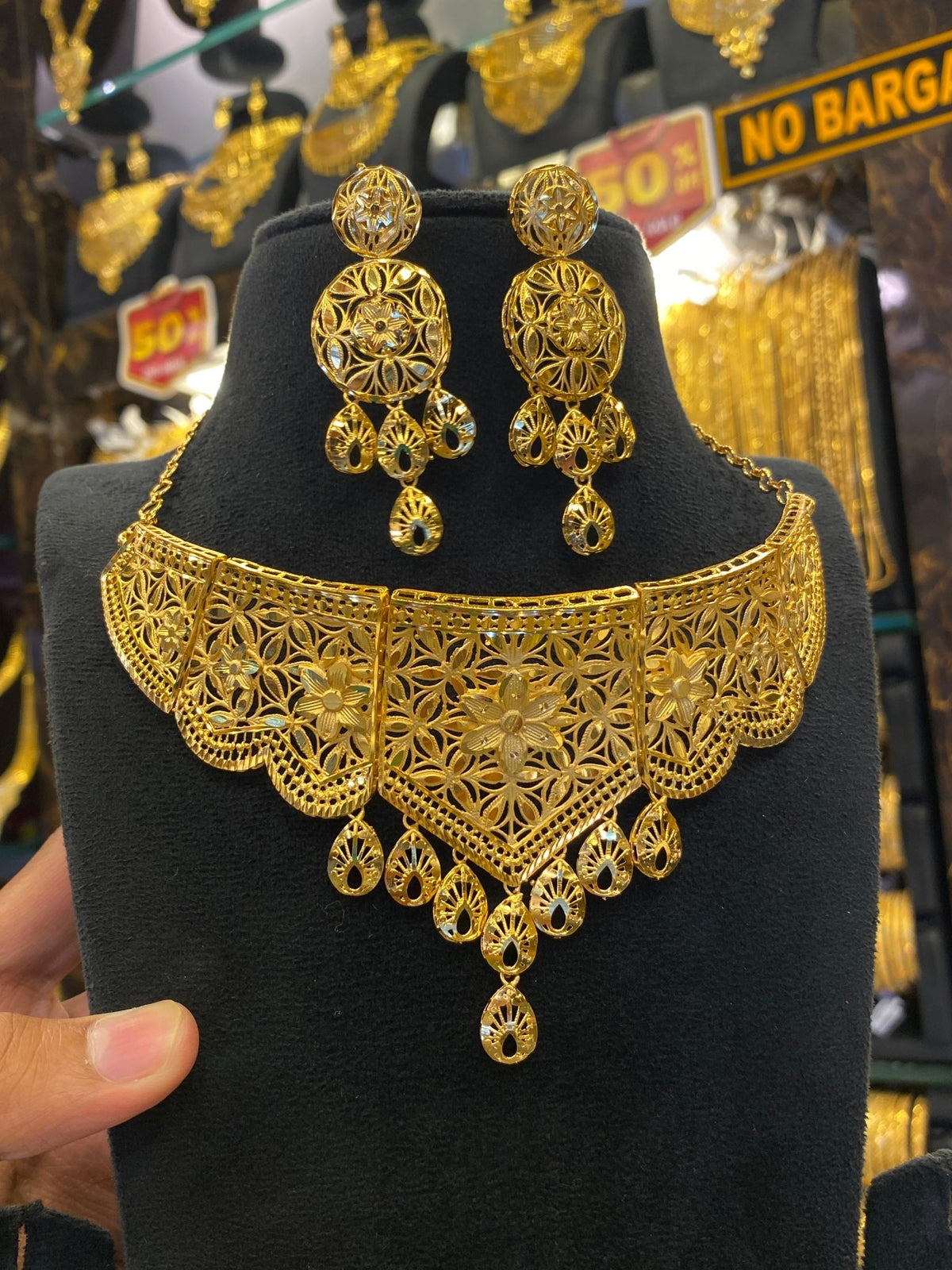 Turkish style Chocker set - Gold plated - FAA FASHION