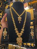 Turkish Style Combo Heart Set Tri Mix - Gold Plated - FAA FASHION