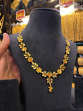 Turkish Style Neck Flowral Set Meenakari - FAA FASHION