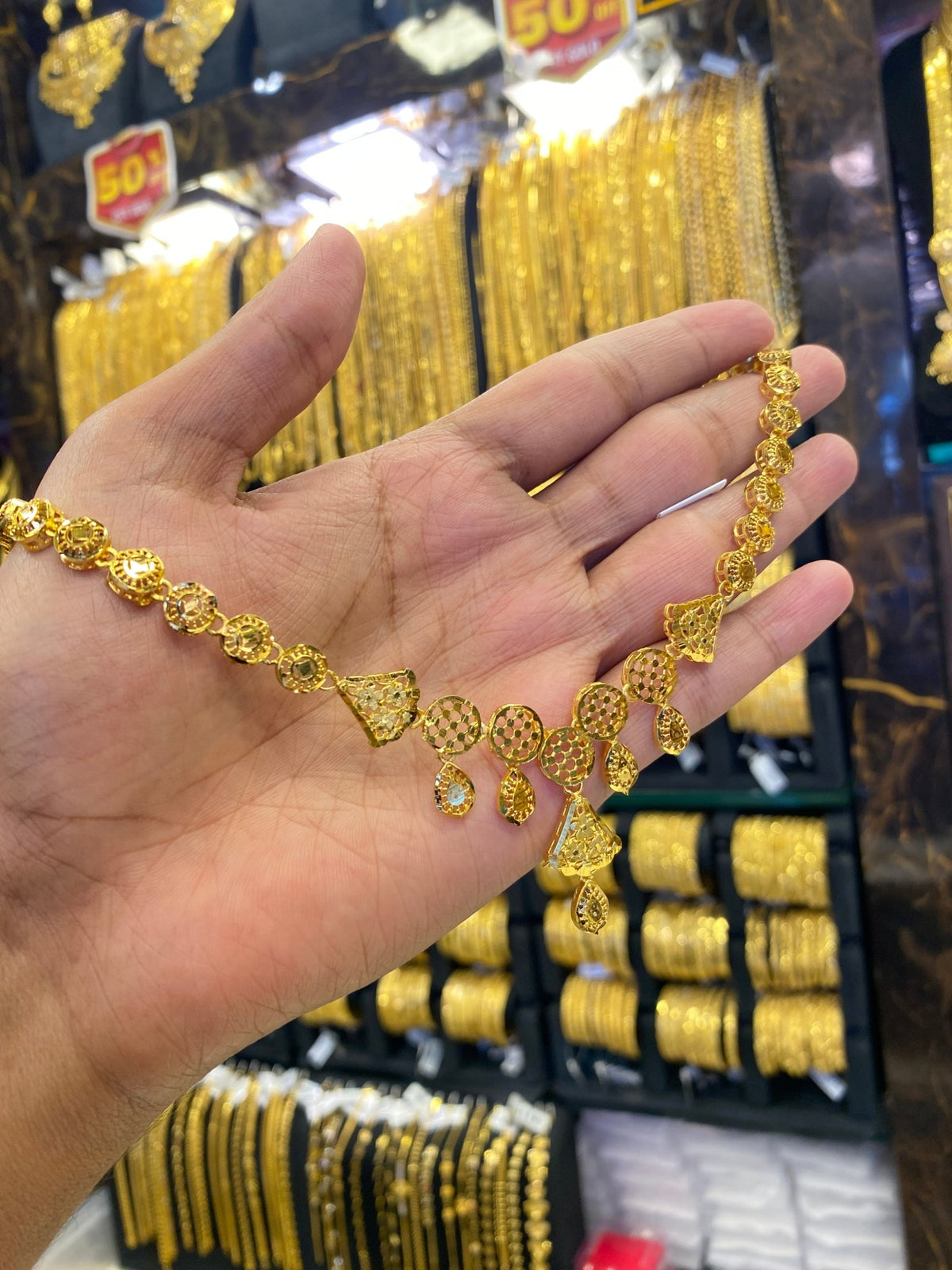 Turkish style neck set - Gold plated - FAA FASHION
