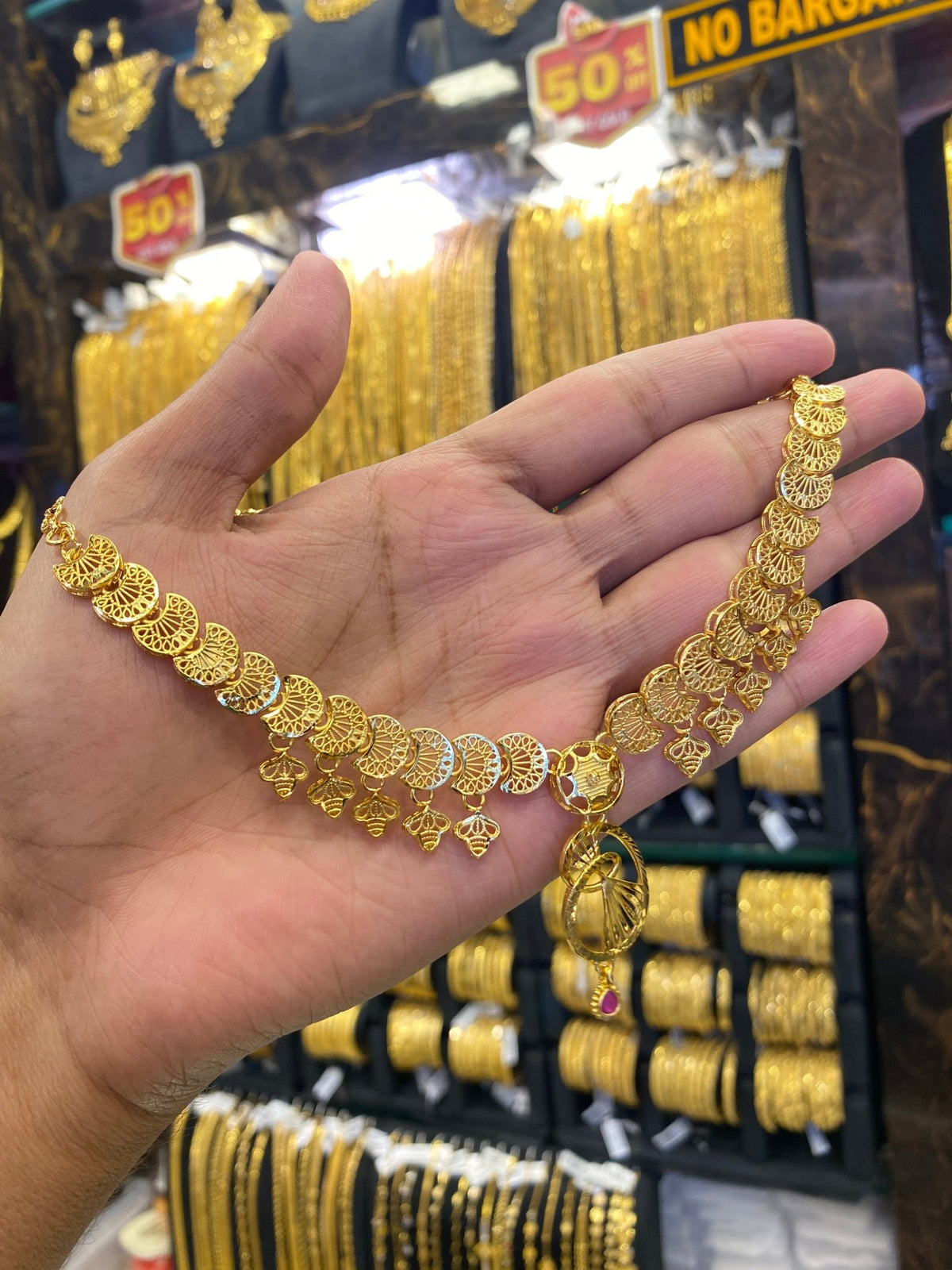 Turkish style neck set - Gold plated - FAA FASHION