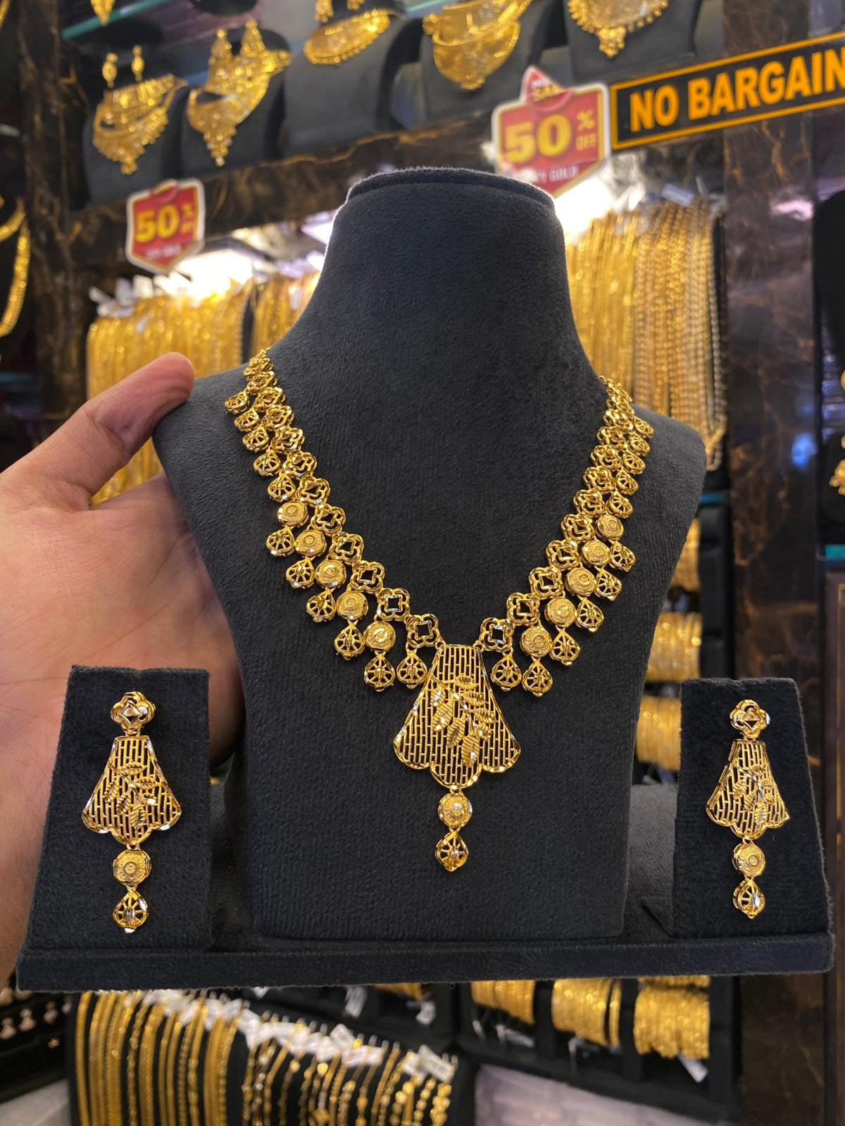 Turkish style neck set - Gold plated - FAA FASHION