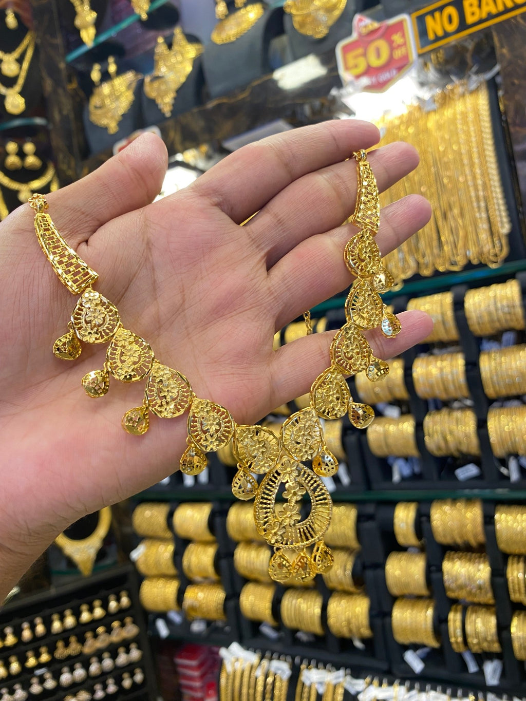 Turkish style neck set - Gold plated - FAA FASHION