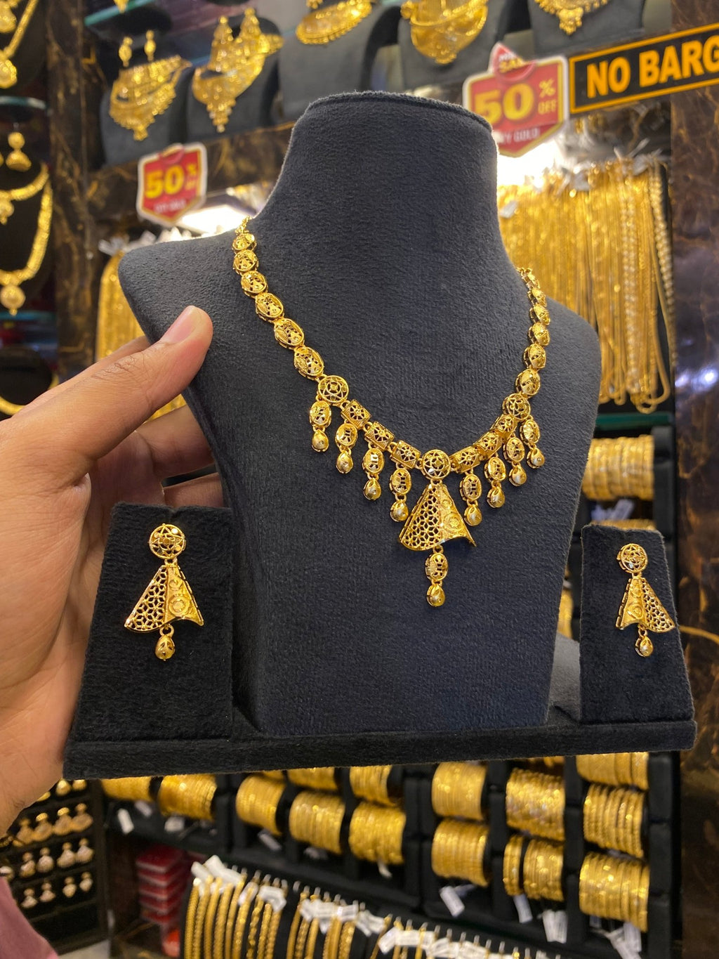 Turkish style neck set - Gold plated - FAA FASHION